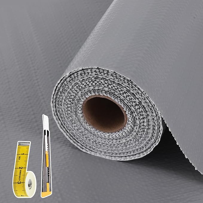 Drawer and Shelf Liner for Kitchen Cabinet: 17 in X 20 Ft Non Slip Waterproof by Kimhan
