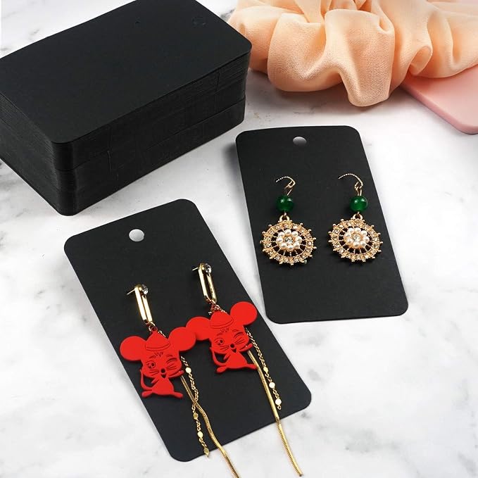 Earring Card Holder Earring Display Cards Hanging Earring, Kraft Paper Tags - Image 4