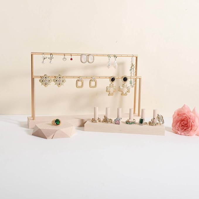 GemeShou wooden earring holder organizer - Image 8