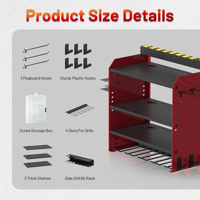 Power Tool Organizer Wall Mount - Image 9