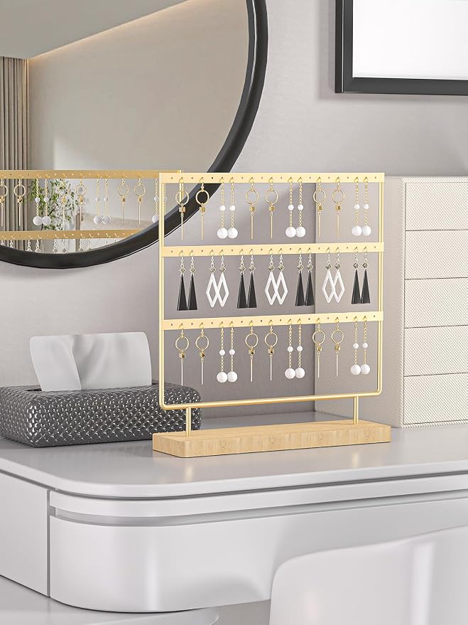 Earring Holder Organizer, Pierced Large Earrings Display Stand - Image 2