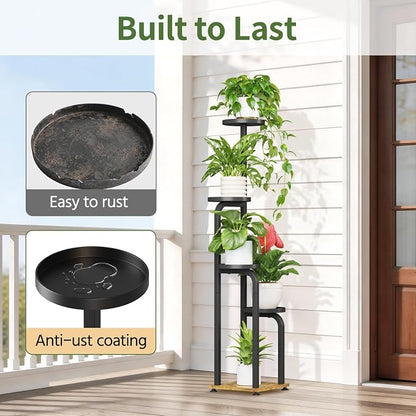 LASZOLA 5 Tiered Plant Stand Tall - Image 4