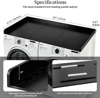 Hanobe Washer Dryer Countertop Topper : Wood Laundry Table Top - Image 5