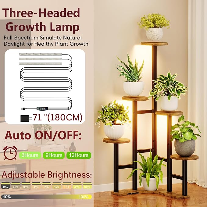 Yzosvki Corner Plant Stand Indoor - Image 4