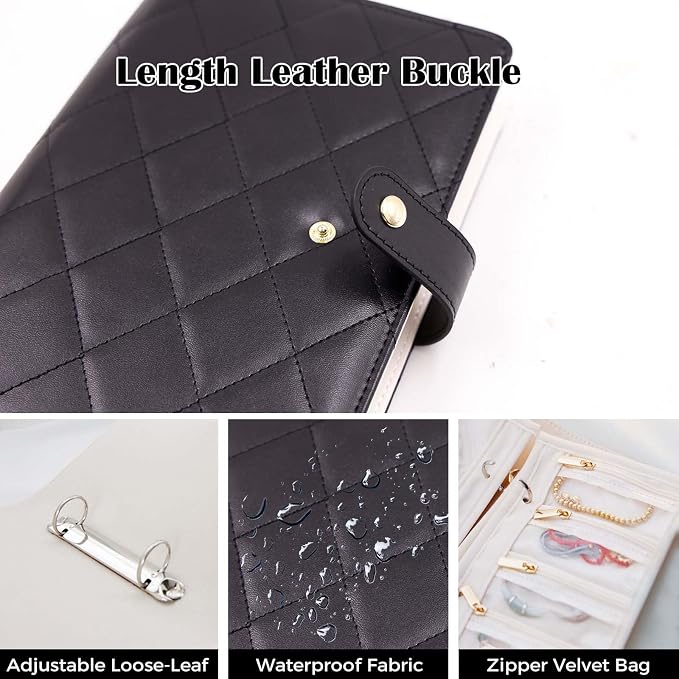 Travel Jewelry Organizer Case ， Portable Jewelry Organizers Storage Book - Image 5