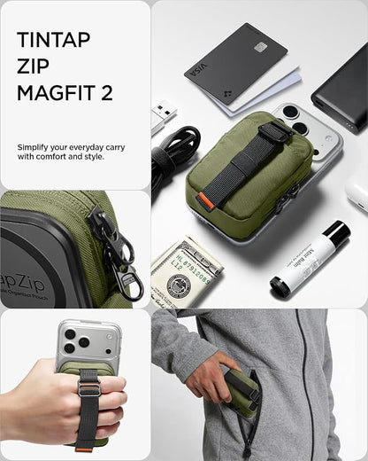 Spigen for MagSafe Wallet Magnetic Pouch Organizer RFID Blocking EDC SSD Card - Image 3