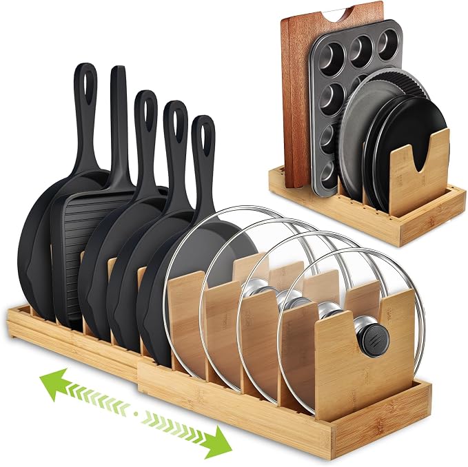 Pots and Pans Organizer under Cabinet by Unknown