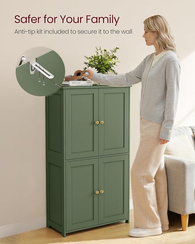 VASAGLE Floor Storage Cabinet, Shaker Cabinet - Image 7