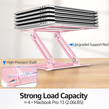 Urmust Laptop Stand for Desk Aluminum Computer Stand Riser Holder for Laptop - Image 5