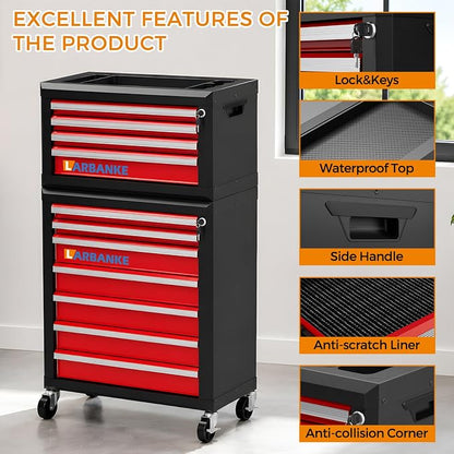 LARBANKE 11-Drawer Rolling Tool Chest, - Image 6