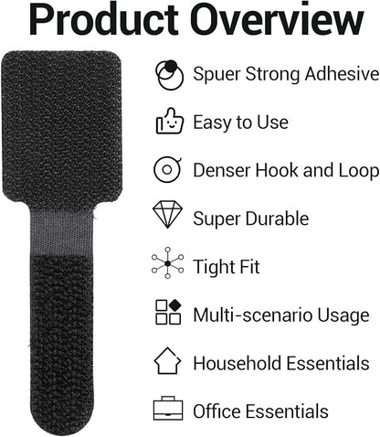 80 Pack Reusable Cable Ties - Image 3