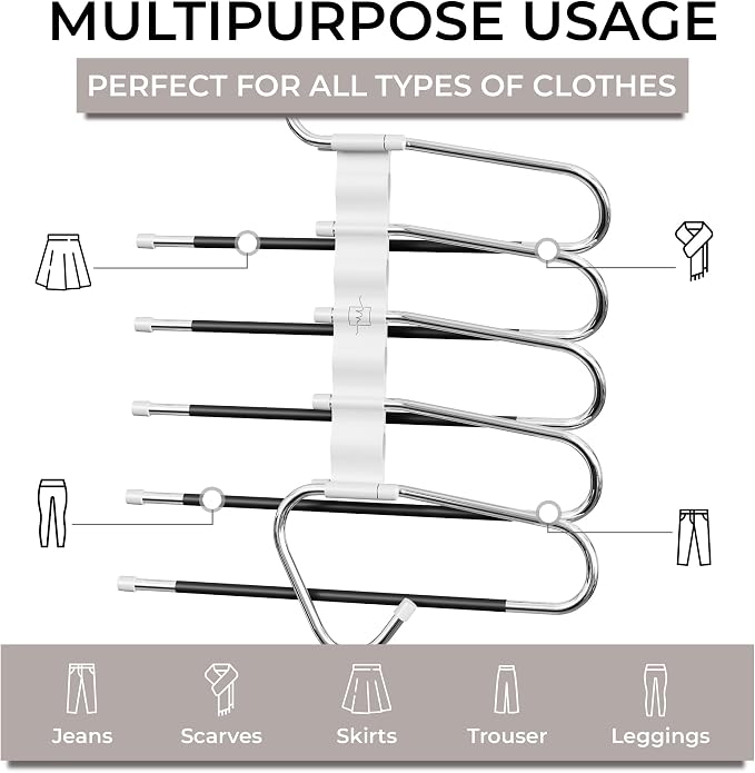 MORALVE Pants Hangers Space Saving - Image 7
