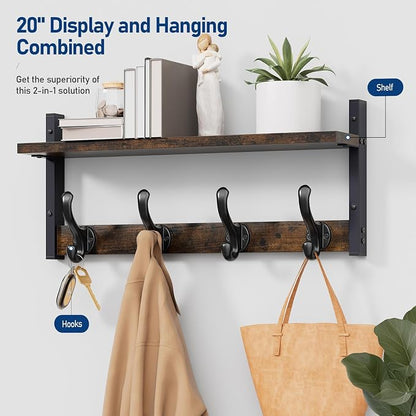 Tatub 20" Rustic Coat Rack Wall Mount - Image 2