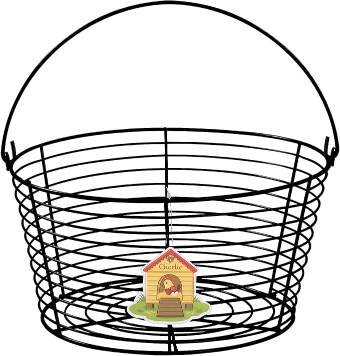 Colorful Metal Mesh Wire Egg Collecting Basket by Unknown