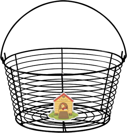 Colorful Metal Mesh Wire Egg Collecting Basket by Unknown