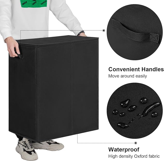 WOWLIVE 140L Double Laundry Hamper - Image 6