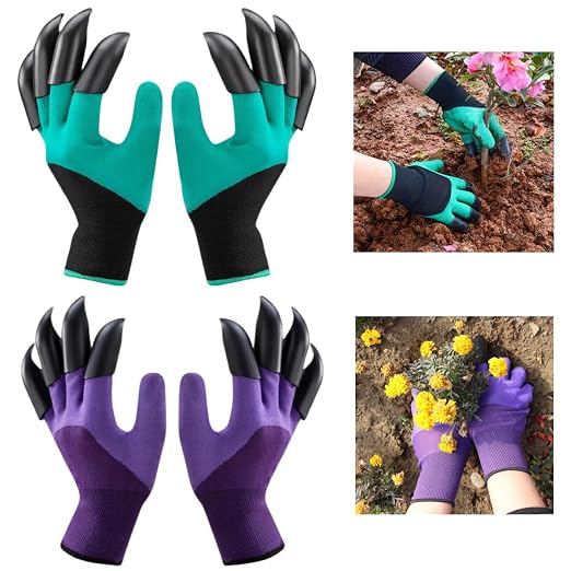 Garden Gloves with Claws, Breathable Gardening Work Gloves - Image 2