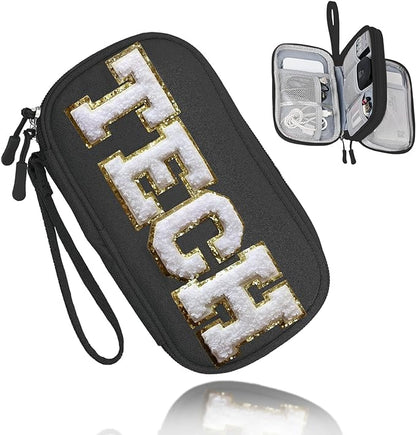 COSHAYSOO Small TECH Pouch Electronics Organizer Travel Bag Personalized by COSHAYSOO