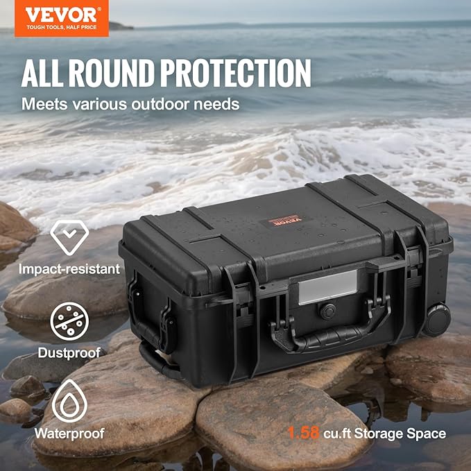 VEVOR Weatherproof Hard Case, Heavy Duty Protective Dry Box - Image 2