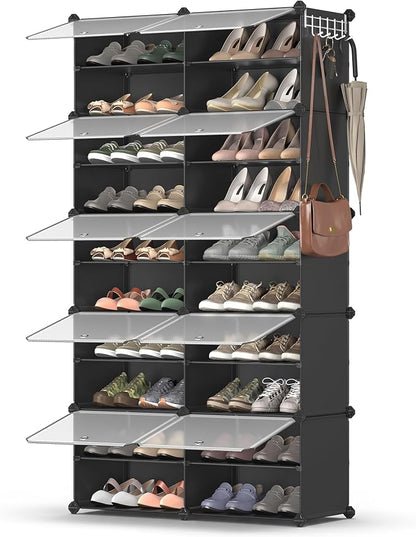 SONGMICS Shoe Rack Organizer, 10-Tier Shoe Storage Cabinet by Unknown