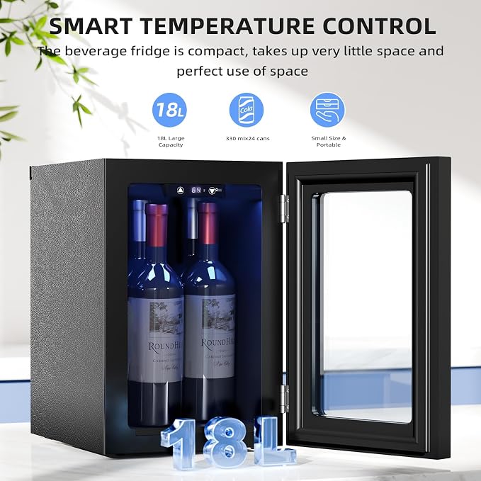 Antarctic Star 0.6Cu. Ft. Freestanding Counter-top Wine Cellar Mini Fridge - Image 2