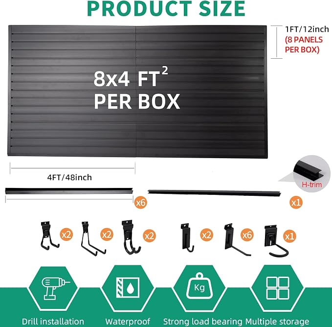 Slatwall Panel Garage Slat Wall Storage Systems - Image 2