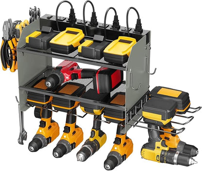 CCCEI Modular Power Tool Organizer Wall Mount Charging Station, Garage Drill by CCCEI