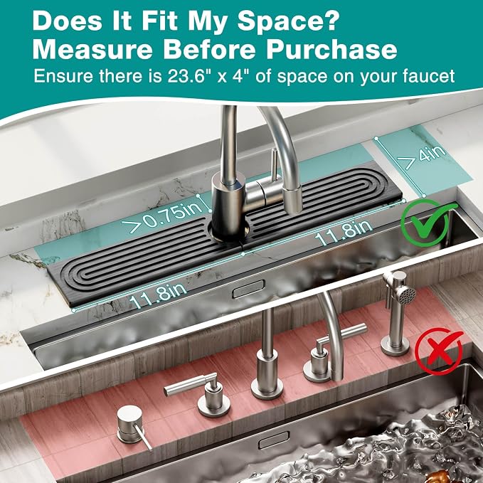 DK177 Faucet Mat for Kitchen Sink - Image 3