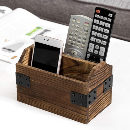MyGift Wood TV Remote Control Holder, Remote Organizer Storage Caddy by MyGiftHome