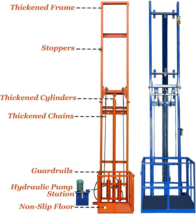 1Ton/2200Lbs Load Capacity Electric Lift Platform Table, 6.5FT Lifting Height - Image 4