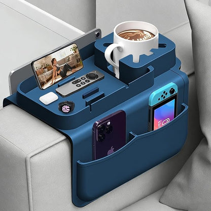 Silicone Couch Cup Holder Tray by Lebreary