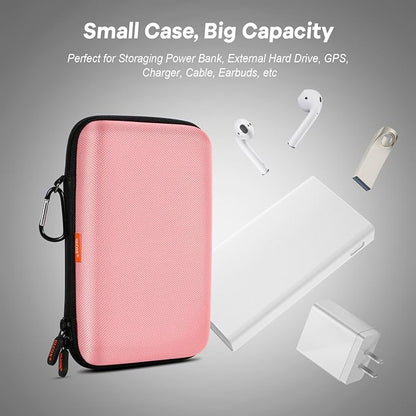 Large Hard Shell Carrying Case for External Hard Drive, Power Bank, Heart - Image 5