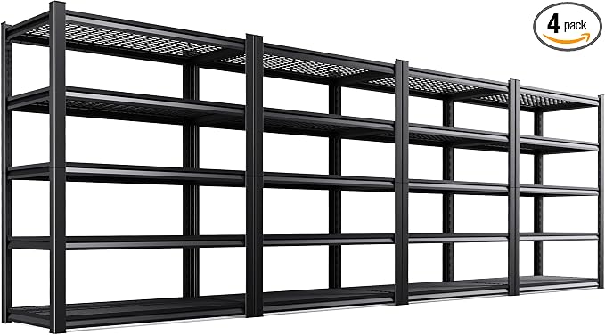 4-Pack Heavy Duty Garage Shelving by CreatingaComfortableLiving