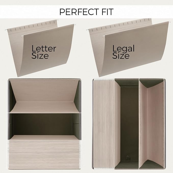 ZICOTO Decorative File Organizer Box Set of 2 - Image 5