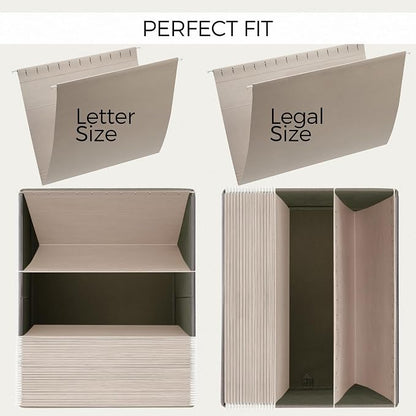 ZICOTO Decorative File Organizer Box Set of 2 - Image 5