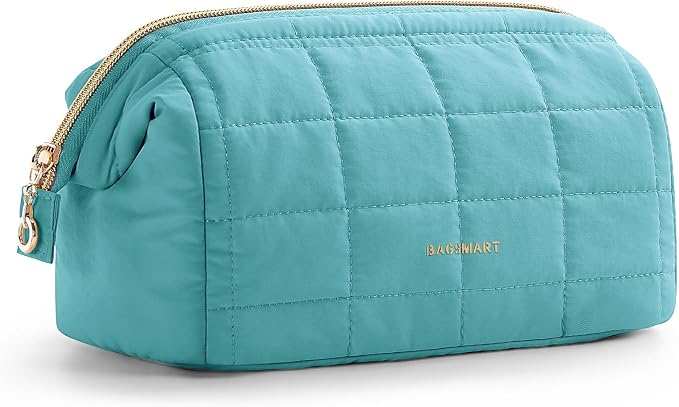 BAGSMART Makeup Bag Travel Cosmetic Bag, Puffy Padded Make Up Bags by BAGSMART