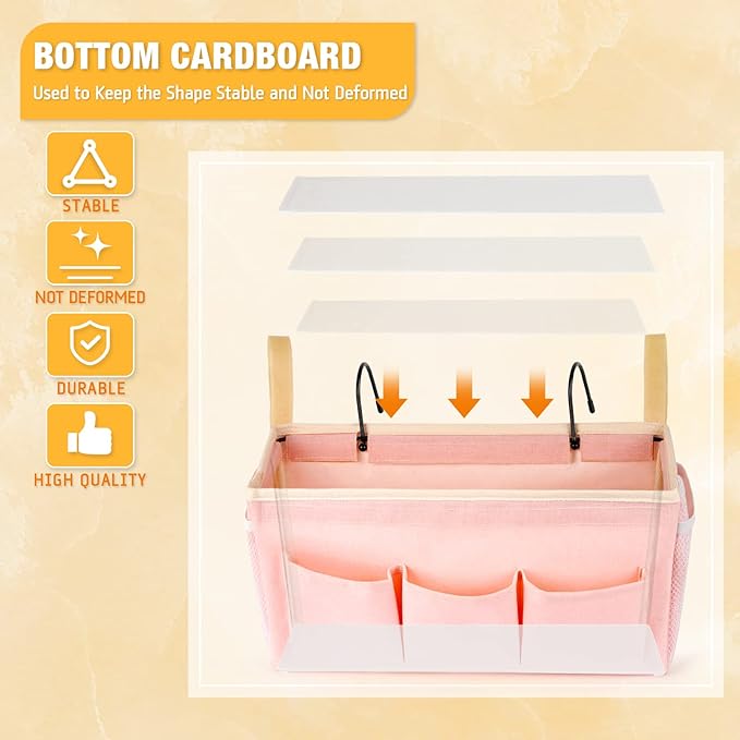 Bedside Caddy Bedside Organizer Bedside Storage Caddy - Image 6