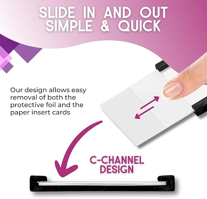 Availey 60 Pack Magnetic 'C' Channel Label Holders - Image 5