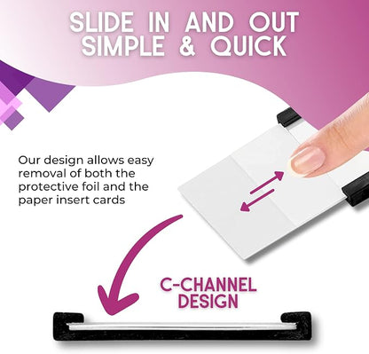 Availey 60 Pack Magnetic 'C' Channel Label Holders - Image 5