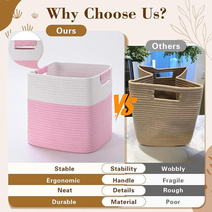 11 Inch Storage Cubes, 3 Pack Cube Storage Bins - Image 5