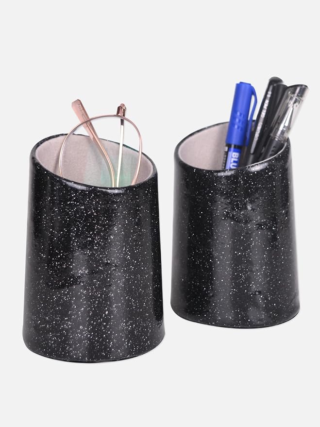 2 Pack Eyeglasses Holder PU Leather Glasses Stand Case Holder - Image 2