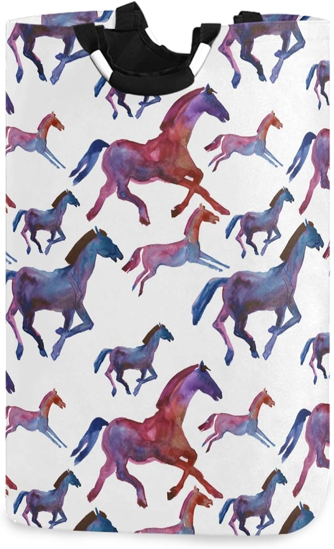 Pretty Horse Animal Large Laundry Hamper by visesunny
