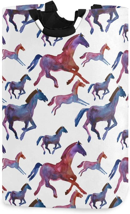 Pretty Horse Animal Large Laundry Hamper by visesunny
