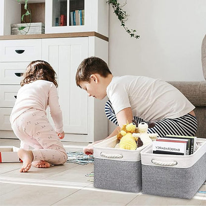 HNZIGE Large Fabric Storage Baskets - Image 4