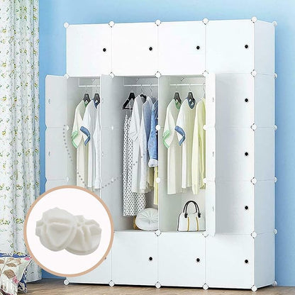 30Pcs Wire Cube Plastic Connectors White Plastic Grid Cube Organizer Connector - Image 6