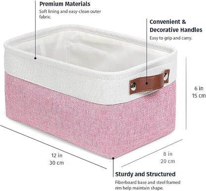OrganiHaus Small Fabric Storage Baskets - Image 2