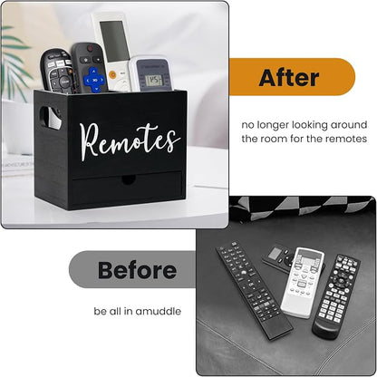 Remote Control Holder, Wooden TV Controller Holder, Desk Organizer - Image 6