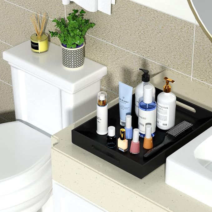 NIUBEE Black Serving Tray 12x16 Inches - Image 7