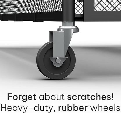Under Bed Storage with Wheels – Heavy Duty Large Metal Storage Container - Image 4