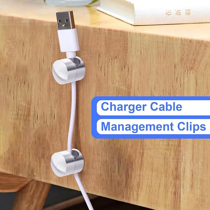 5 Sets Charger Holders for Cords, Adhesive Metal Cord Clips, Cable Management - Image 5